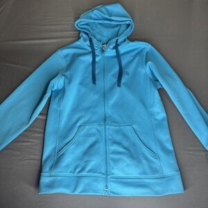 North‎ Face Pullover Womens L Blue TKA 100 Micro-Fleece Quarter Zip Soft Outdoor